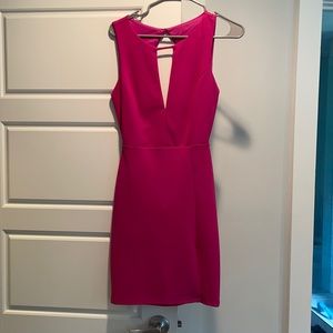 Gorgeous magenta dress with cut out back